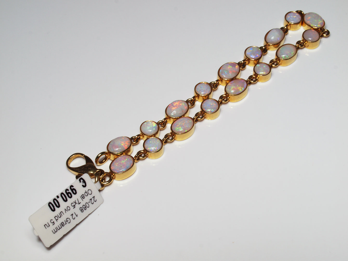 Opalschmuck - Goldschmuck, Armband aus Gold mit Opal aus Australien