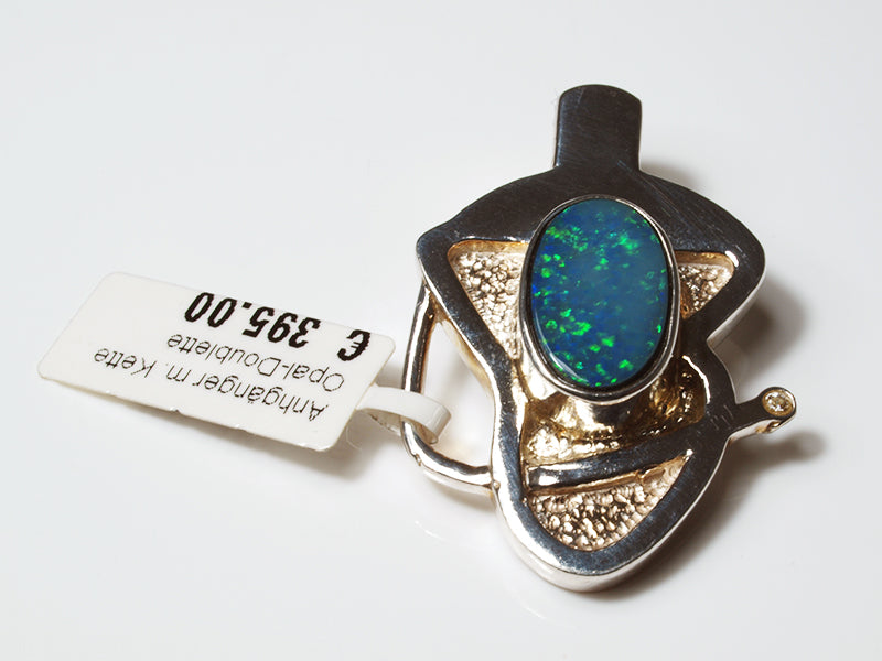 Opal - Silberschmuck, Anhänger mit Opaldublette