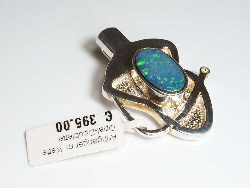 Opal - Silberschmuck, Anhänger mit Opaldublette