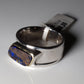 Opalring, Silbering mit Opal aus Australien