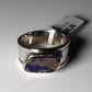 Opalring, Silbering mit Opal aus Australien