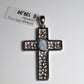 Anhänger Kreuz Silber Opal Australien