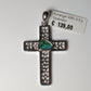 Silber Kreuz Anhänger Opal Australien