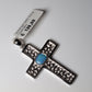 Anhänger Kreuz Silber Opal Australien