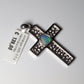 Anhänger Kreuz Silber Opal Australien