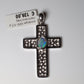 Anhänger Kreuz Silber Opal Australien