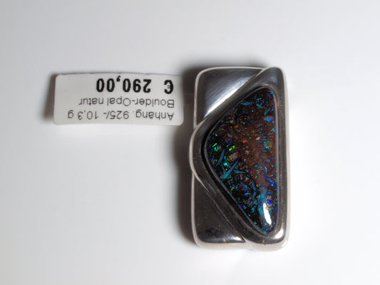Opalschmuck - Anhänger aus Silber mit Boulder-Opal