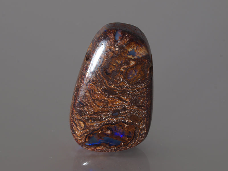 Boulder Opal Australien, Opal mit Bohrung für Opalanhänger