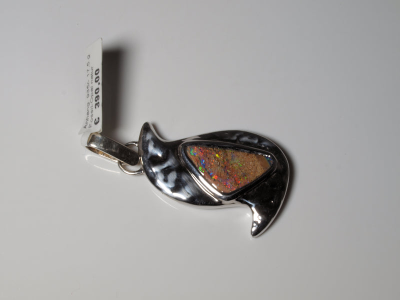 Opal Australien Anhänger Silber