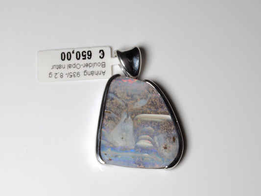Opalschmuck, Anhänger Silber Boulder Opal Australien