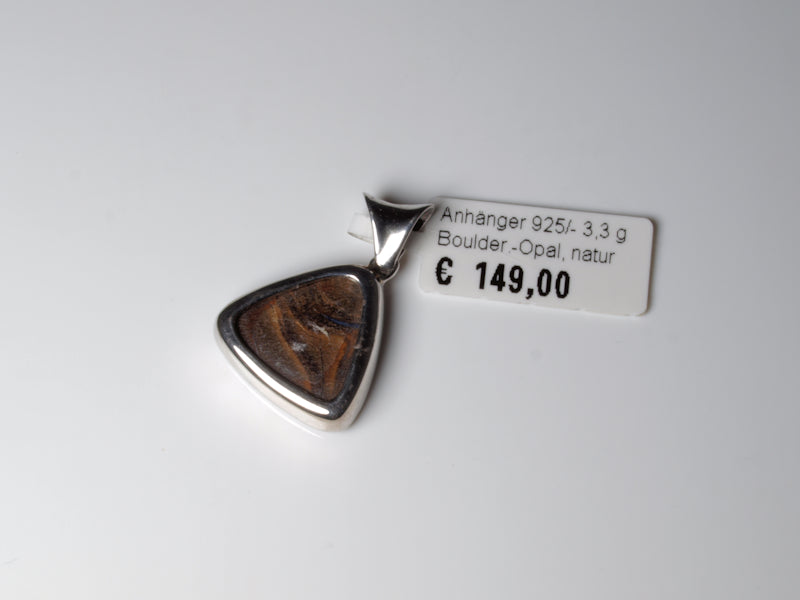 Opalschmuck, Anhänger Silber Boulder Opal Australien