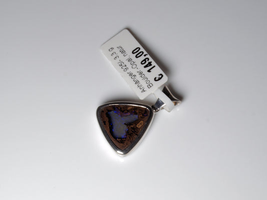 Opalschmuck, Anhänger Silber Boulder Opal Australien
