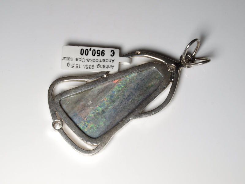 Opalschmuck, Anhänger Silber Boulder Opal Australien