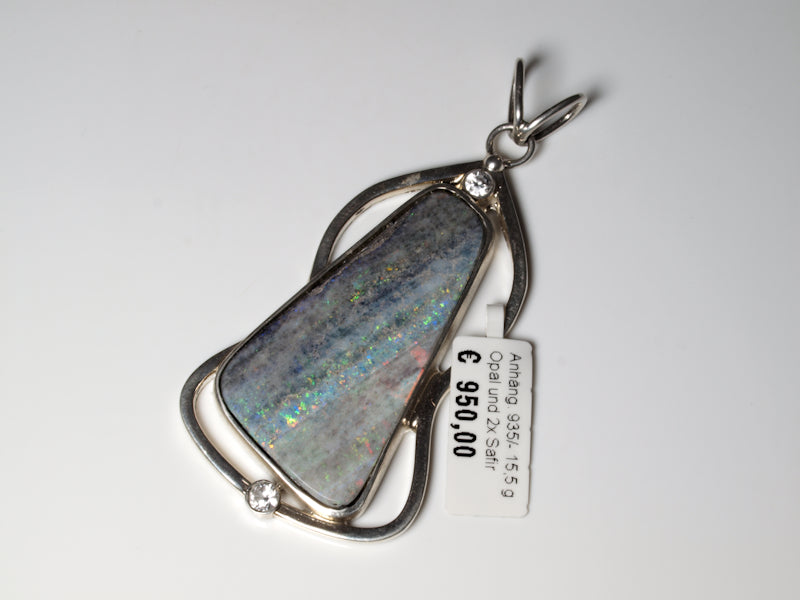 Opalschmuck, Anhänger Silber Boulder Opal Australien
