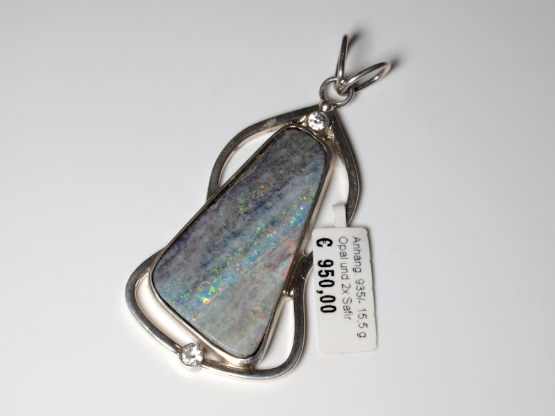 Opalschmuck, Anhänger Silber Boulder Opal Australien