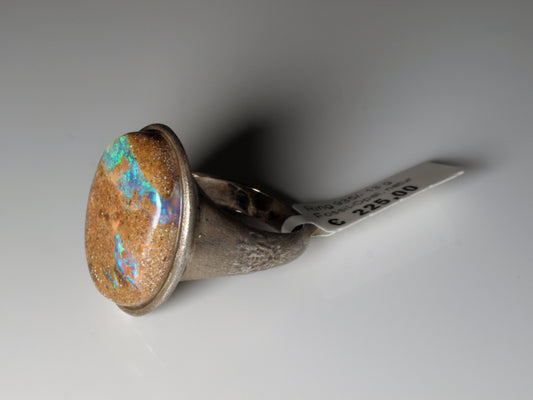Opal Silberschmuck, Ring aus Silber mit Opal aus Australien