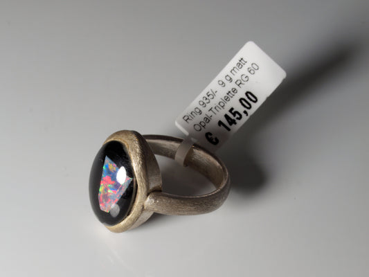 Opal Silberschmuck, Ring aus Silber mit Opal aus Australien
