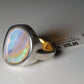 Opal Silberschmuck, Ring aus Silber mit Opal aus Australien