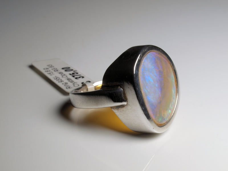 Opal Silberschmuck, Ring aus Silber mit Opal aus Australien