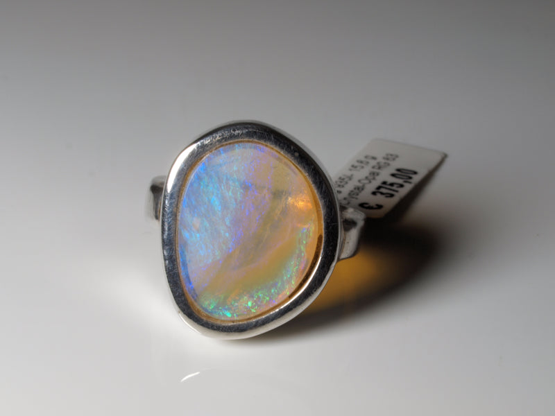 Opal Silberschmuck, Ring aus Silber mit Opal aus Australien
