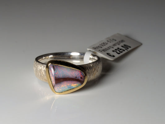 Opal Silberschmuck, Ring aus Silber mit Opal aus Australien