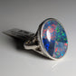 Opal Silberschmuck, Ring aus Silber mit Opal aus Australien