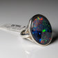 Opal Silberschmuck, Ring aus Silber mit Opal aus Australien