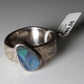 Opal Silberschmuck, Ring aus Silber mit Opal aus Australien