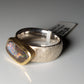 Opal Silberschmuck, Ring aus Silber mit Opal aus Australien