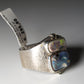 Opal Silberschmuck, Ring aus Silber mit Opal aus Australien