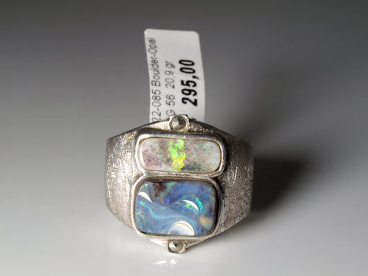 Opal Silberschmuck, Ring aus Silber mit Opal aus Australien