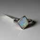 Opal Silberschmuck, Ring aus Silber mit Opal aus Australien