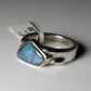 Opal Silberschmuck, Ring aus Silber mit Opal aus Australien