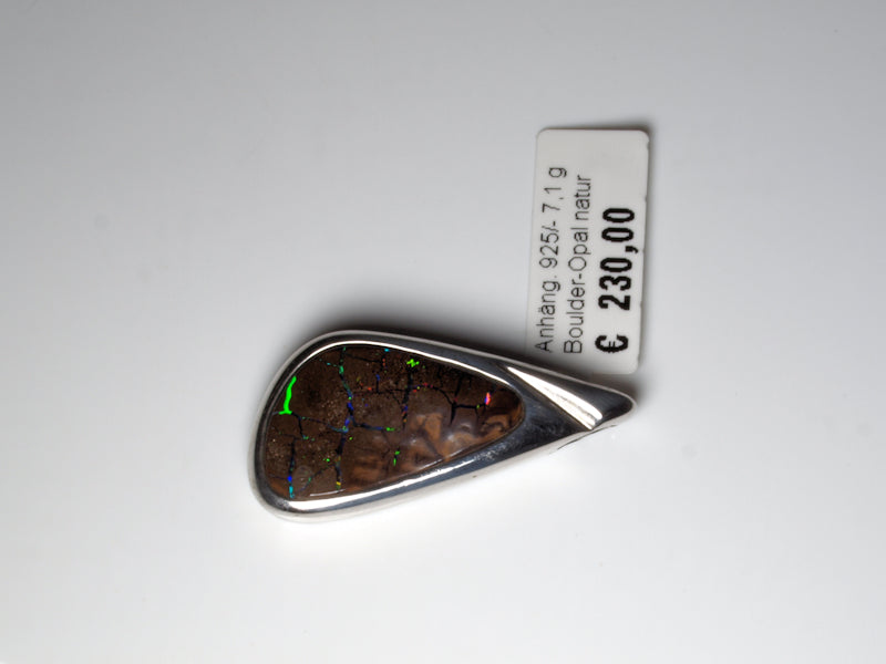 Opalschmuck Anhaenger Silber Opal Australien