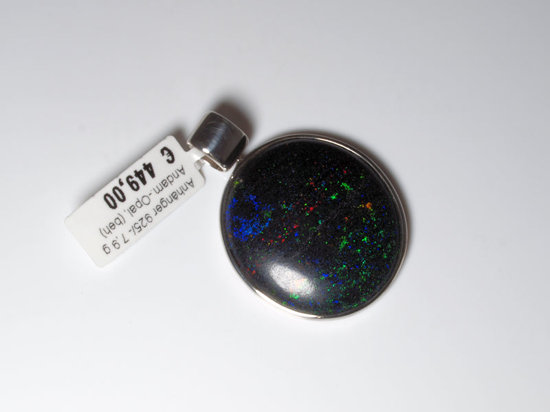 Opalschmuck Anhaenger Silber Opal Australien
