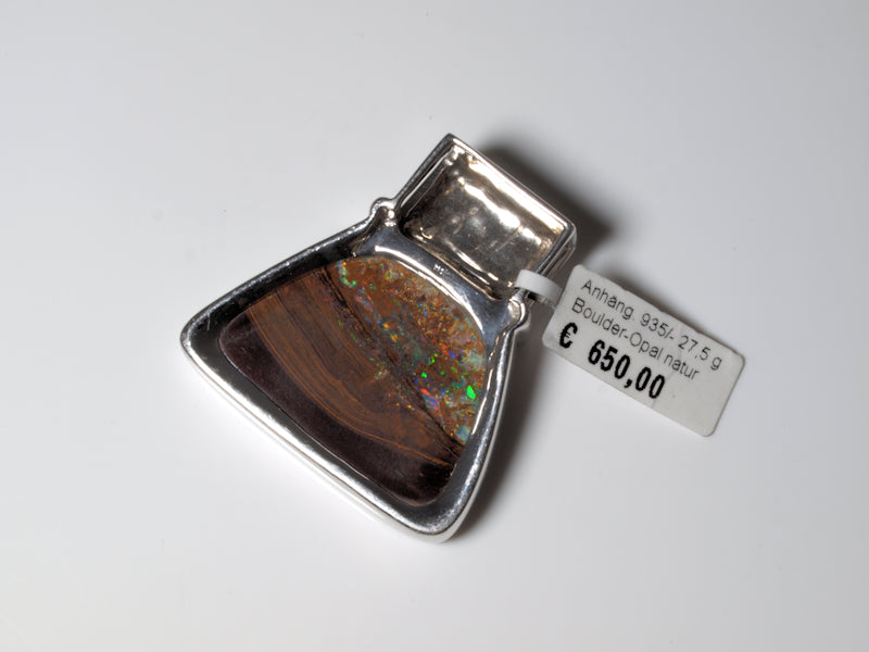 Opalschmuck Anhaenger Silber Opal Australien