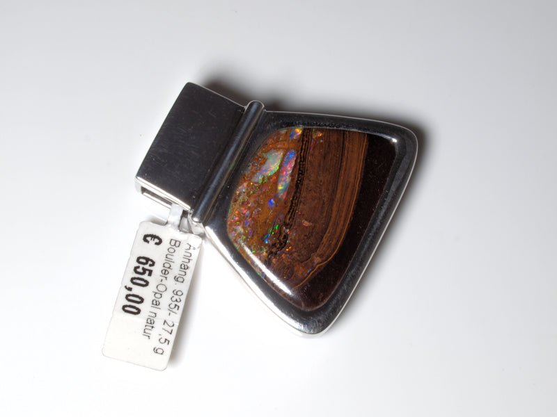Opalschmuck Anhaenger Silber Opal Australien