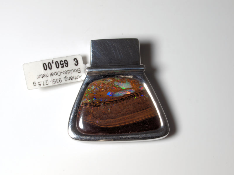 Opalschmuck Anhaenger Silber Opal Australien
