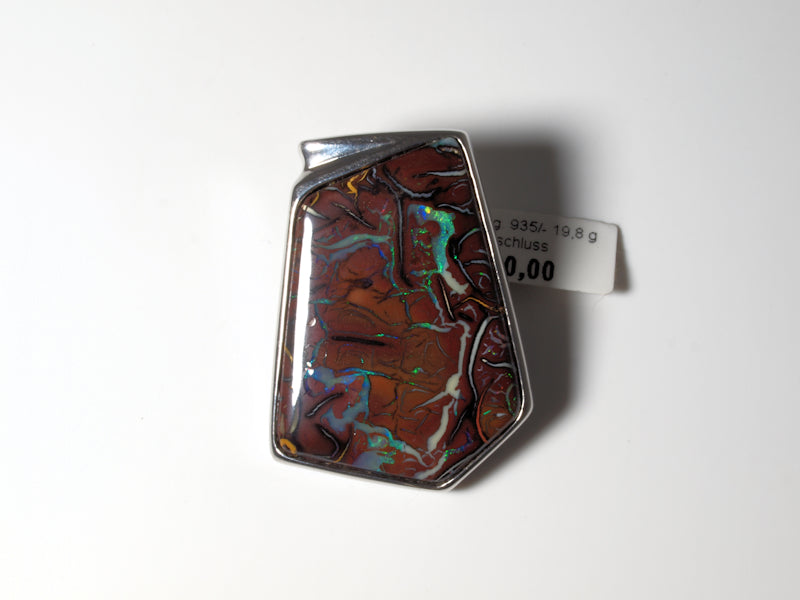 Opalschmuck Anhaenger Silber Opal Australien