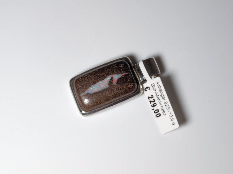 Opalschmuck Anhaenger Silber Opal Australien