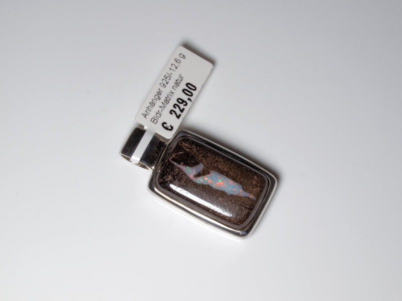 Opalschmuck Anhaenger Silber Opal Australien