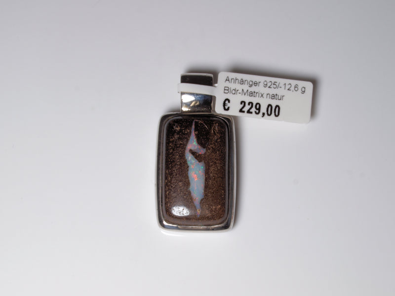 Opalschmuck Anhaenger Silber Opal Australien