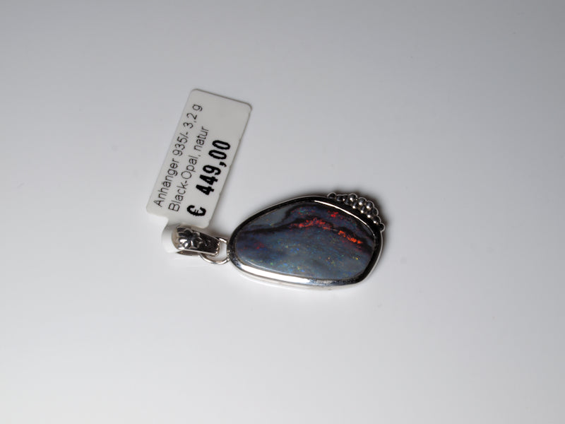 Opalschmuck Anhaenger Silber Opal Australien