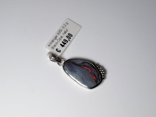 Opalschmuck Anhaenger Silber Opal Australien