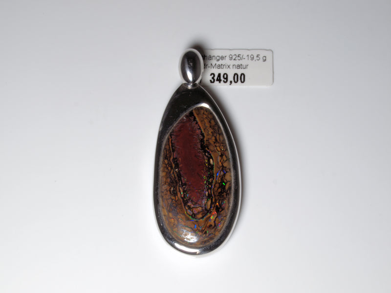 Opalschmuck Anhaenger Silber Opal Australien