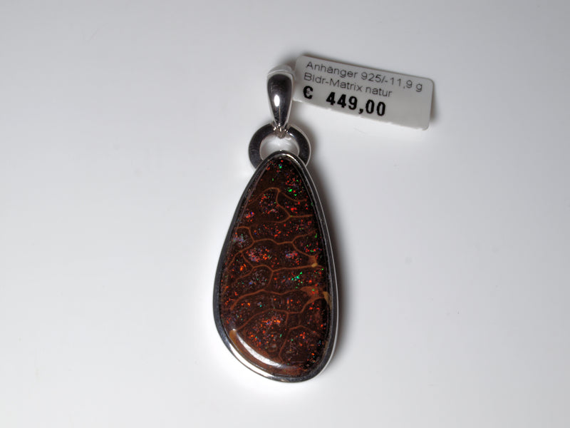 Opalschmuck Anhaenger Silber Opal Australien