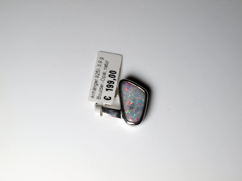 Opalschmuck Anhaenger Silber Opal Australien