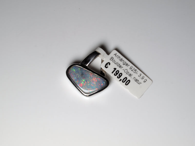 Opalschmuck Anhaenger Silber Opal Australien