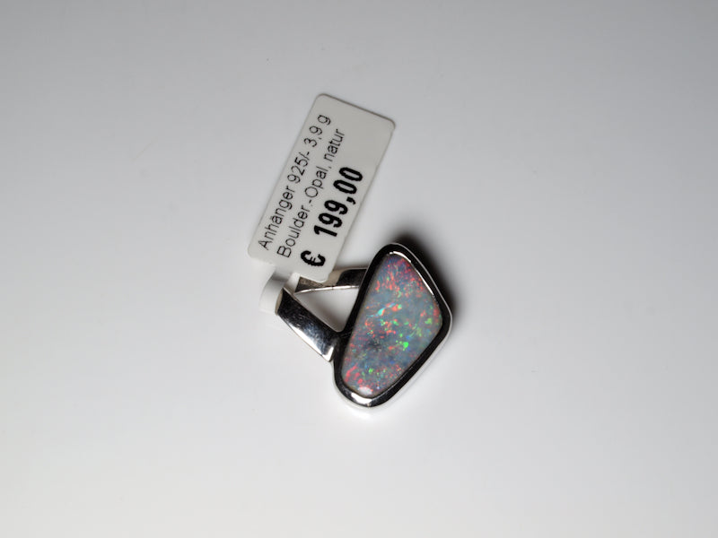 Opalschmuck Anhaenger Silber Opal Australien