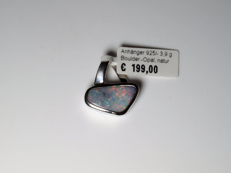 Opalschmuck Anhaenger Silber Opal Australien